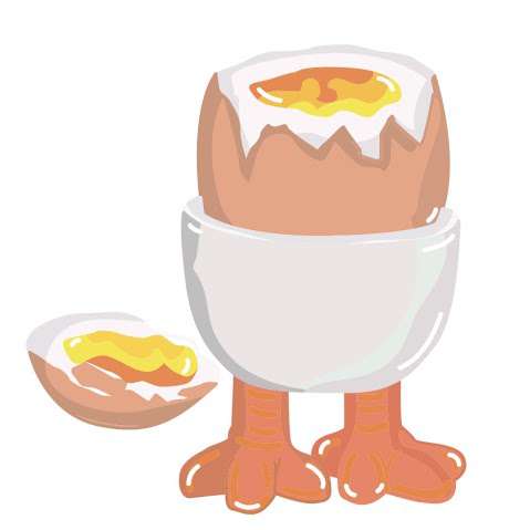 egg on legs photo